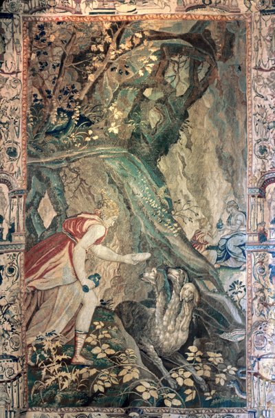 Indre & Loire N* 030 - Kasteel van Azay-le-Rideau - Kamer N* 9 - Wandtapijt: Geschiedenis van Psyche door Unknown